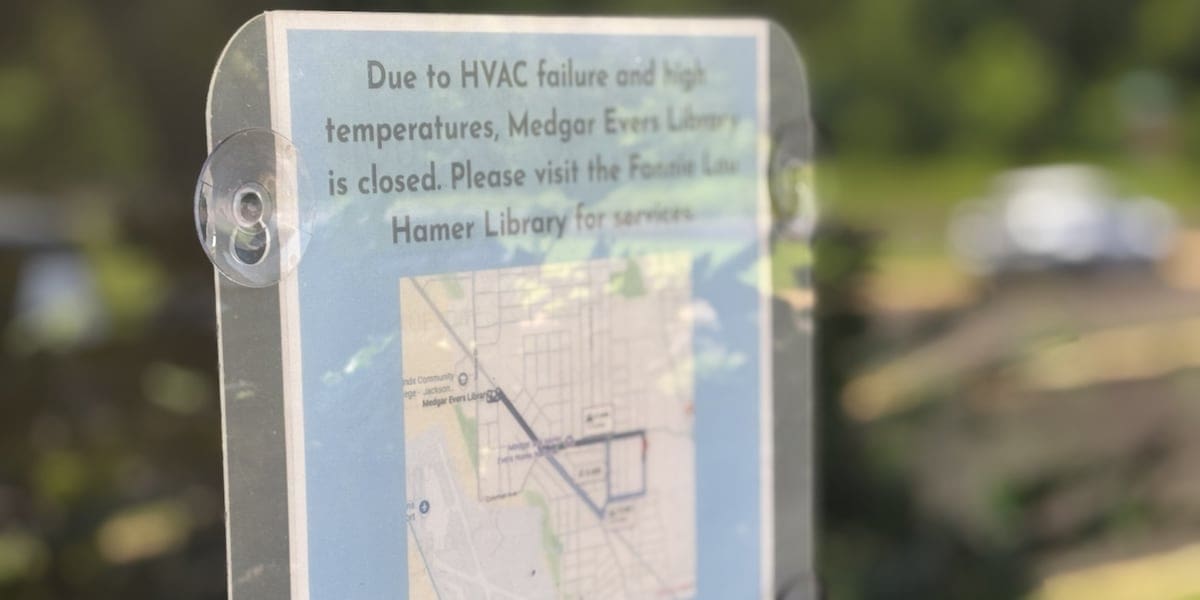 No AC, no library: Jackson facility temporarily closes as temps soar indoors