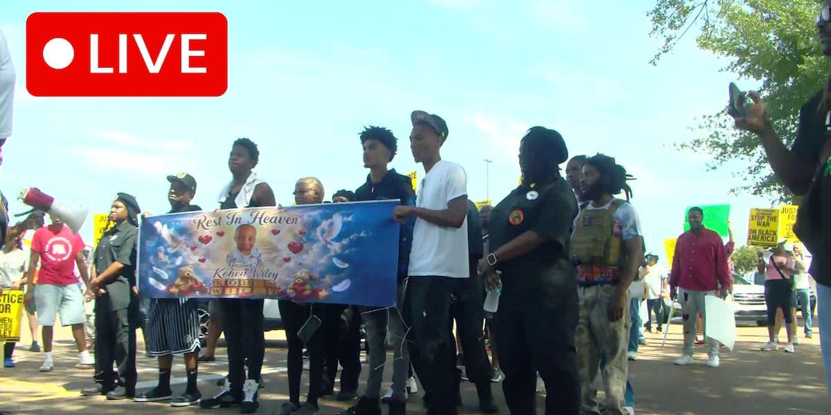 LIVE 🔴 : Community marches for 1-year-old killed in Senatobia police shooting