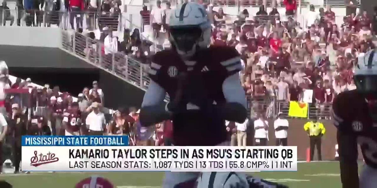 Mississippi State sophomore Kamario Taylor ready to take over as starting quarterback